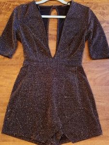 Glitter NYE disco romper size M
